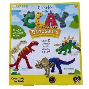 NEW Create with Clay Dinosaurs Kit (G481)